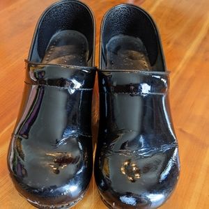 Dansko Patent Leather Clogs, 43